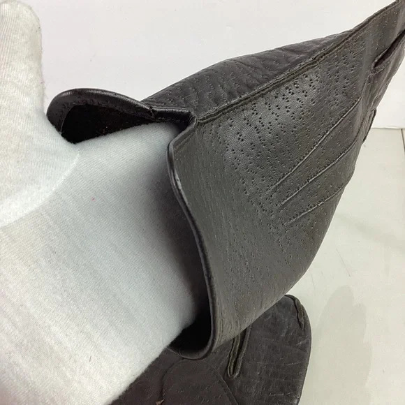 Vtg Cranbrook Leather Gloves Men's XL Dark Brown, Non-Lined - Picture 6 of 7